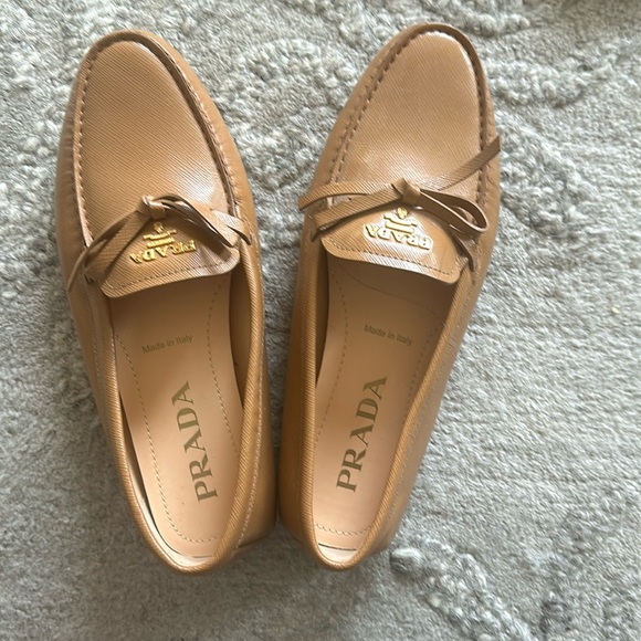 Prada Calzature Donna - color: caramel Women’s Leather Loafer - Picture 2 of 6